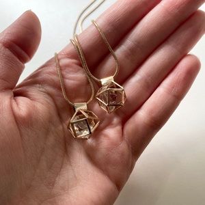 FREE w/ Any Purchase, Double Pendant Necklace